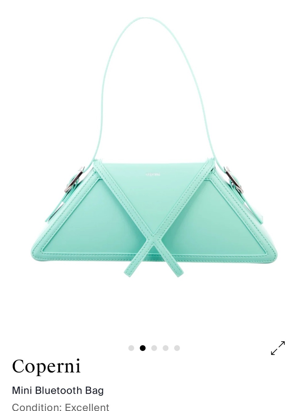 Coperni Pastel Mint Triangle Shoulder Bag